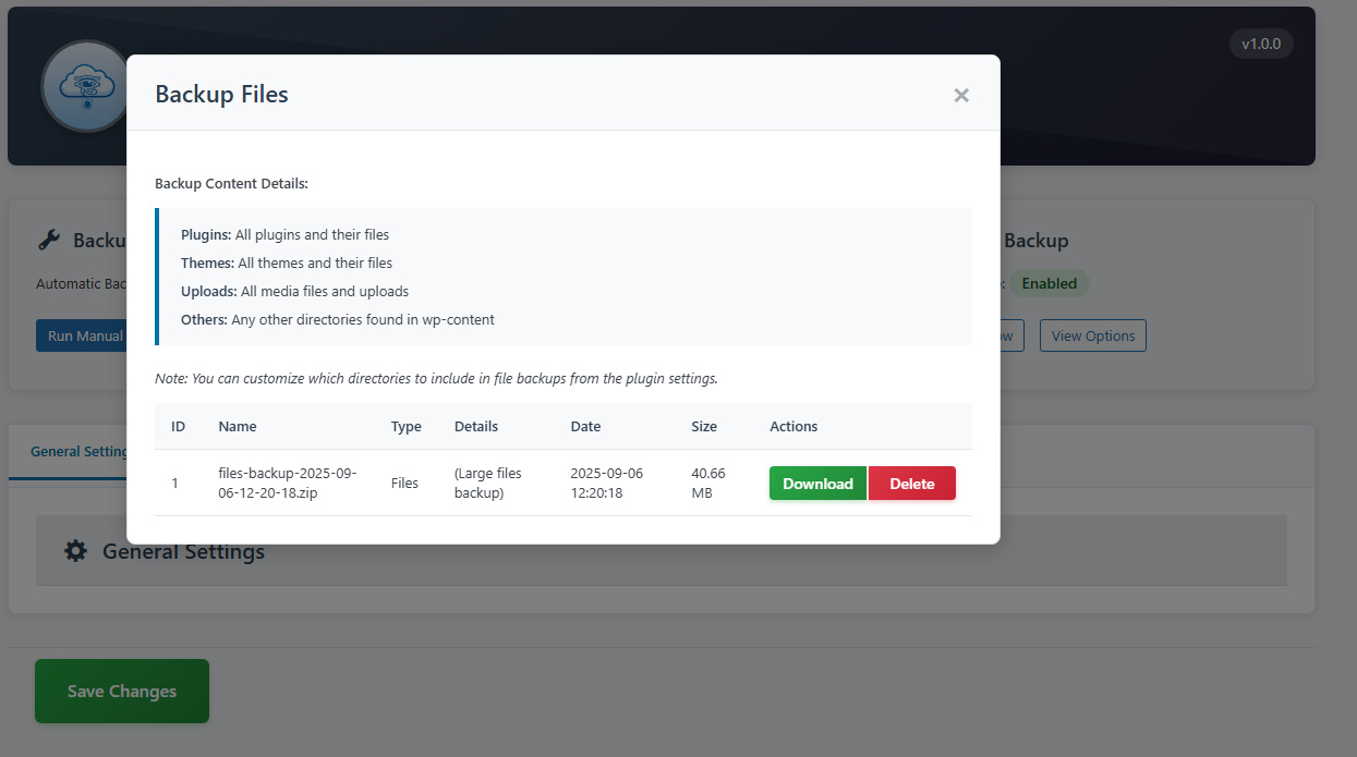 Process Monitoring - Live monitoring of all ongoing backup operations